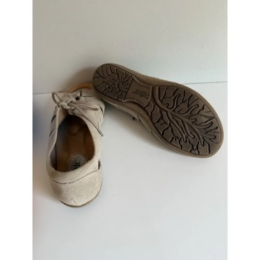Earth Plover Gladiator Sandals Women's Size 7 Taupe Nubuck Lace-Up Comfort
